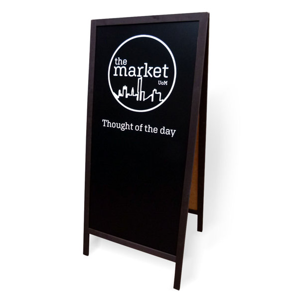 Ebern Designs Gerrick FreeStanding Chalkboard 160cm H x 75cm W